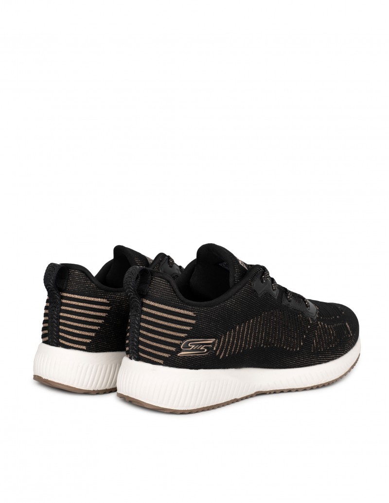 Skechers bobs squad negras mujer