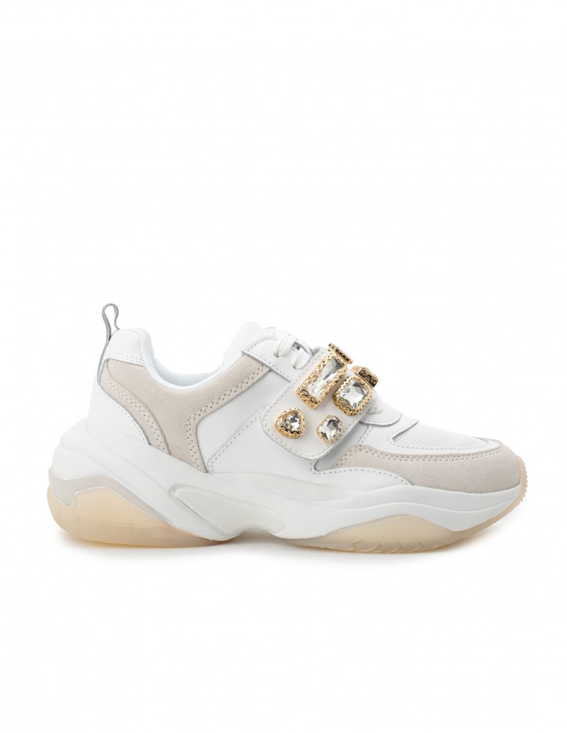 deportivas plataforma blancas