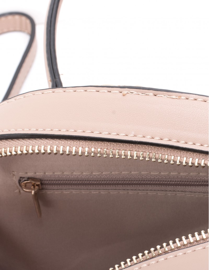 Bolso Rafia Combinado Nude interior