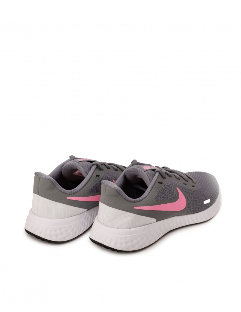 NIKE Revolution 5 Mujer Gris y Rosa