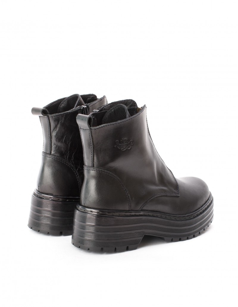 botin negro plataforma mujer