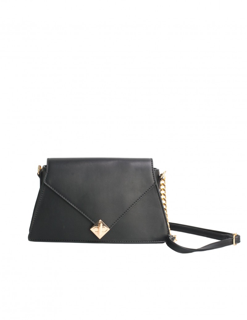 Bolso Bandolera Trapecio Negro