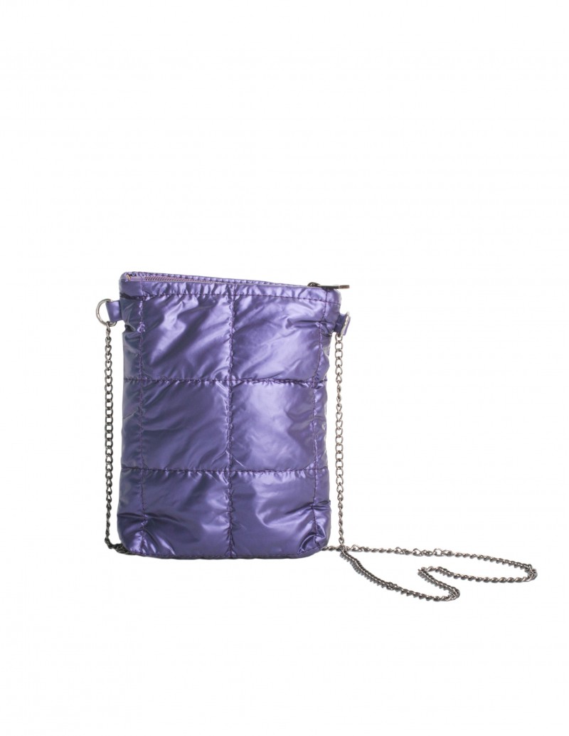 Bandolera Porta Móvil Acolchada Violeta