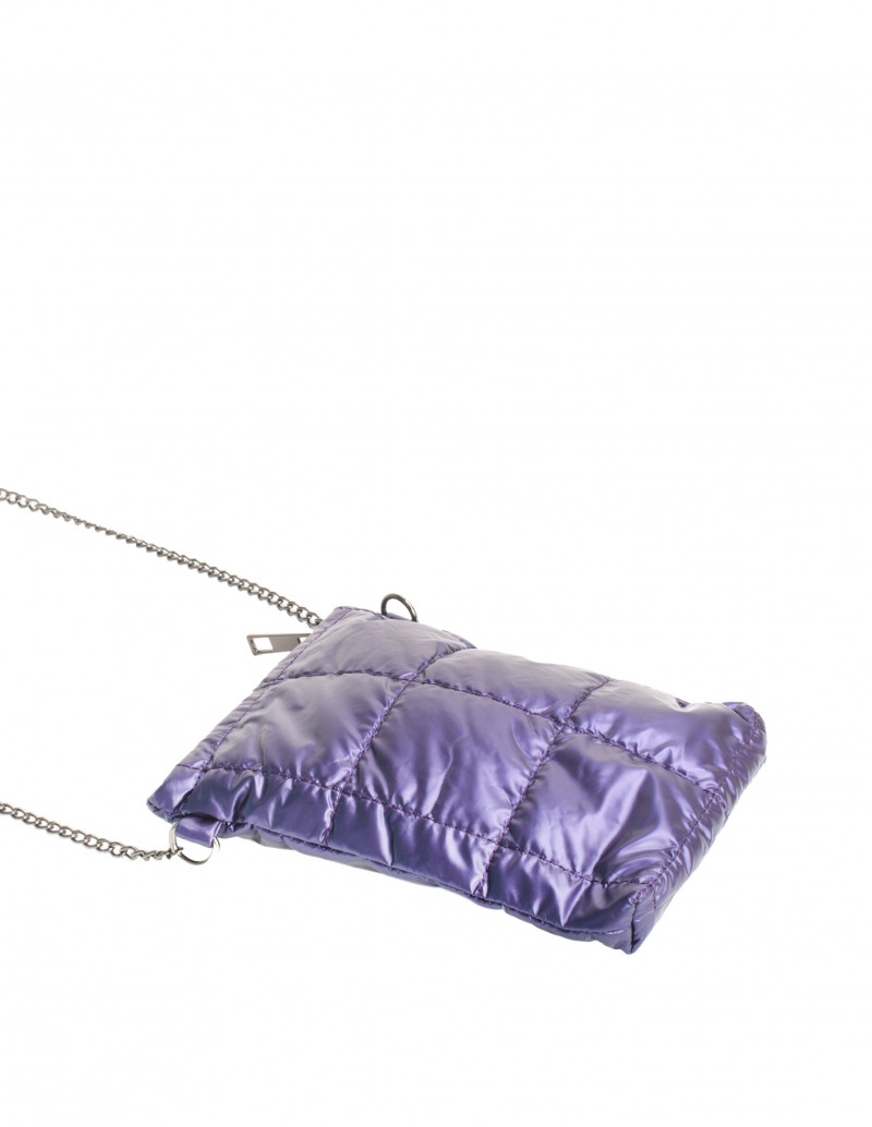 Bolso Porta Móvil Metalizado Violeta