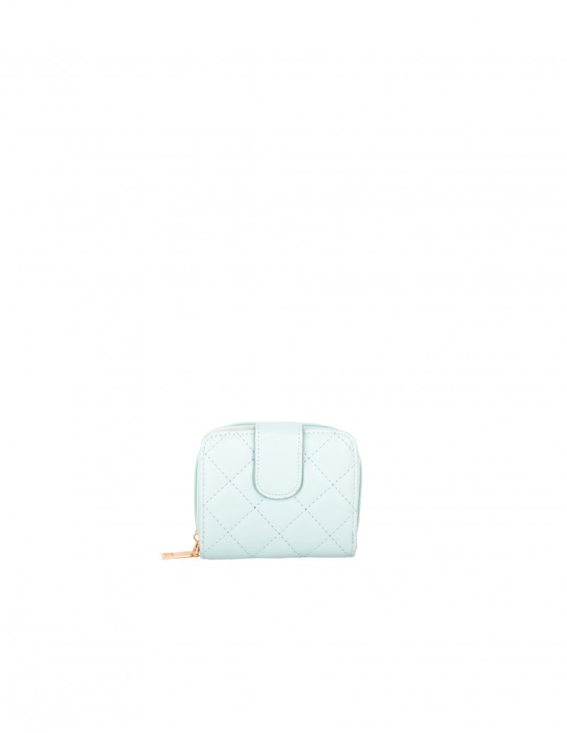 Cartera Acolchada Azul Celeste