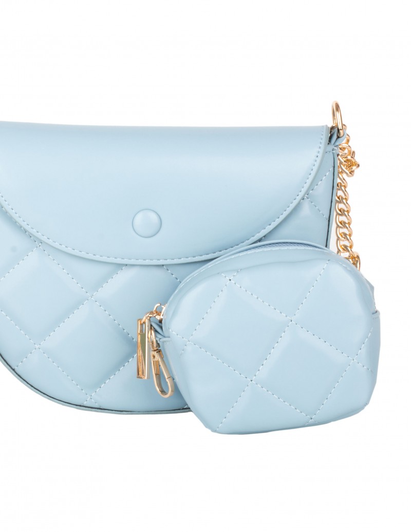 Bolso Acolchado Azul Pastel 2
