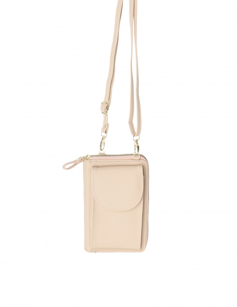 Funda Móvil con Cartera Beige