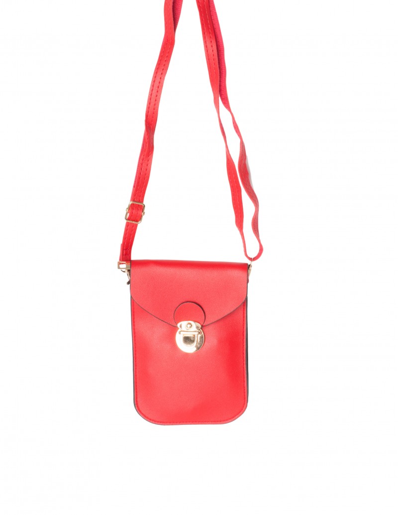 Bolso Porta Móvil Bandolera Roja