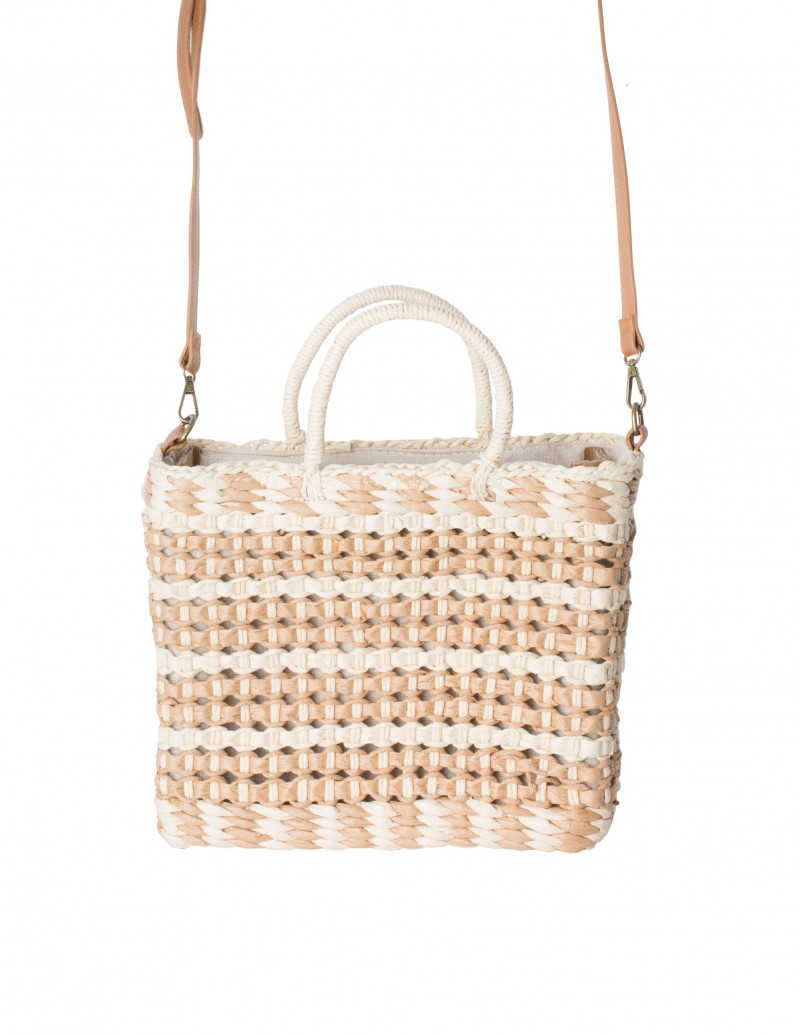 Bolso Capazo Rafia Rectangular - PERA LIMONERA