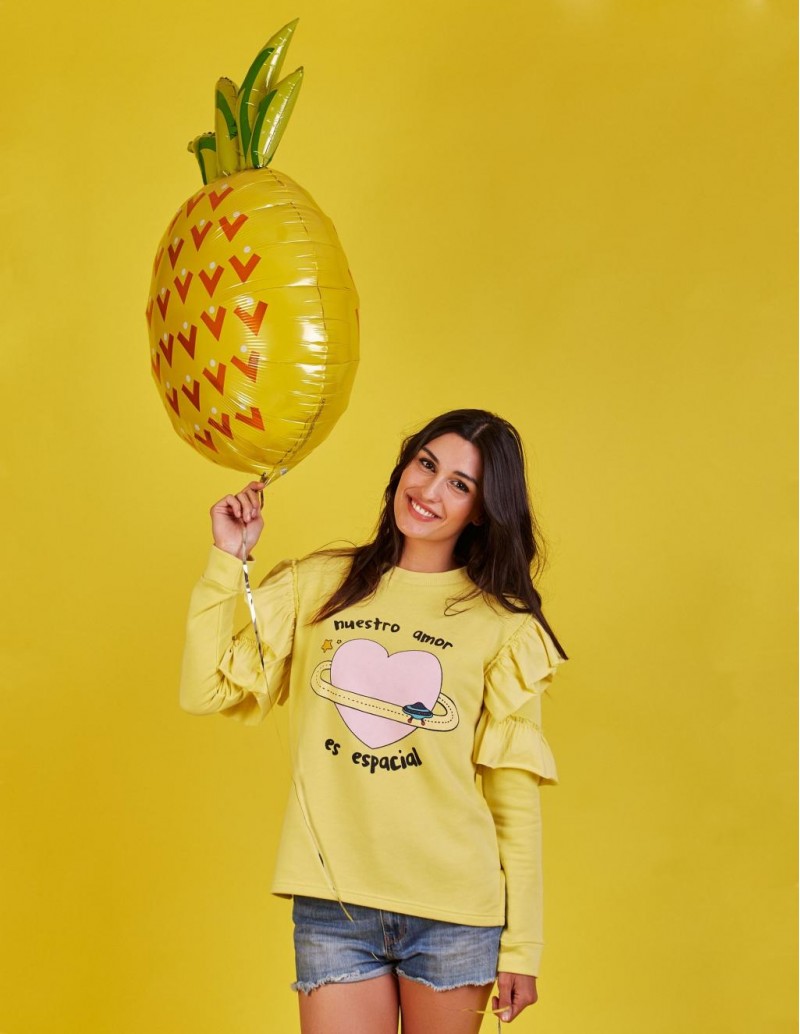 Sudadera Amor Espacial PERA LIMONERA 2