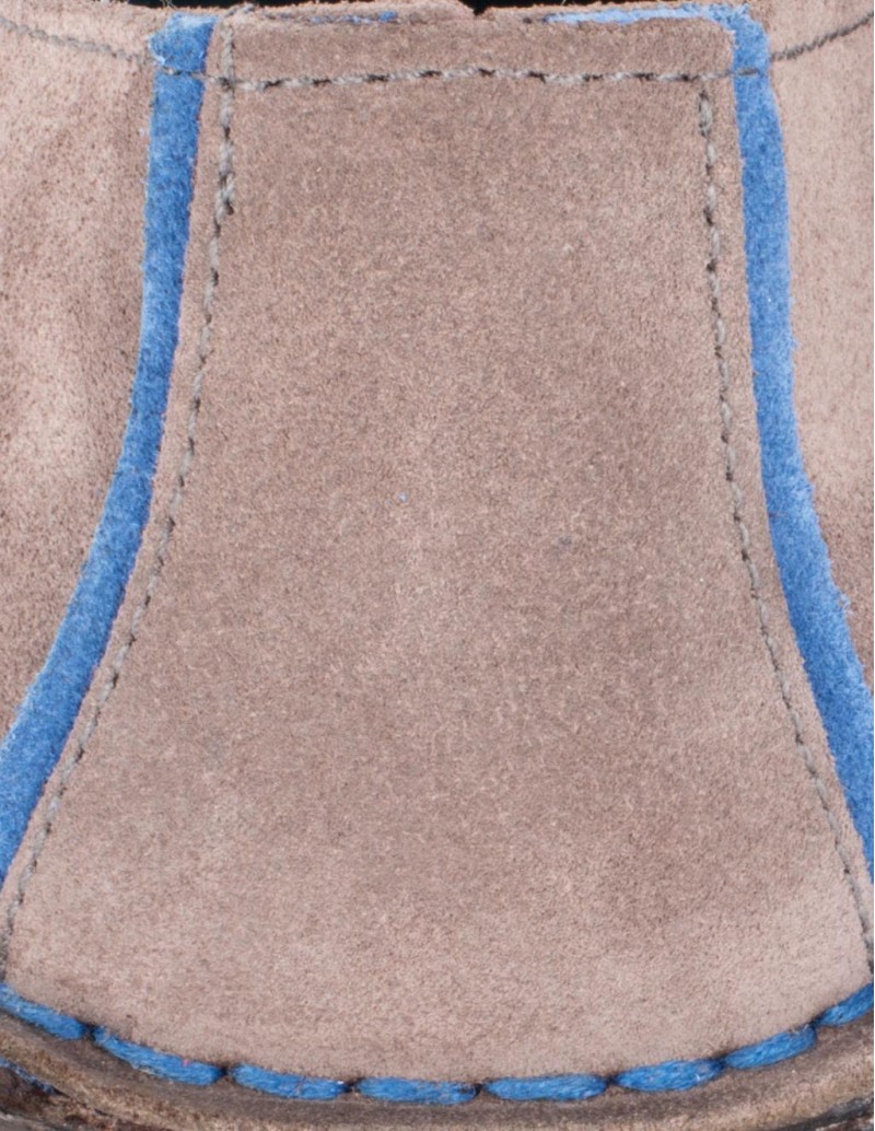 blucher gris suela color azul 2
