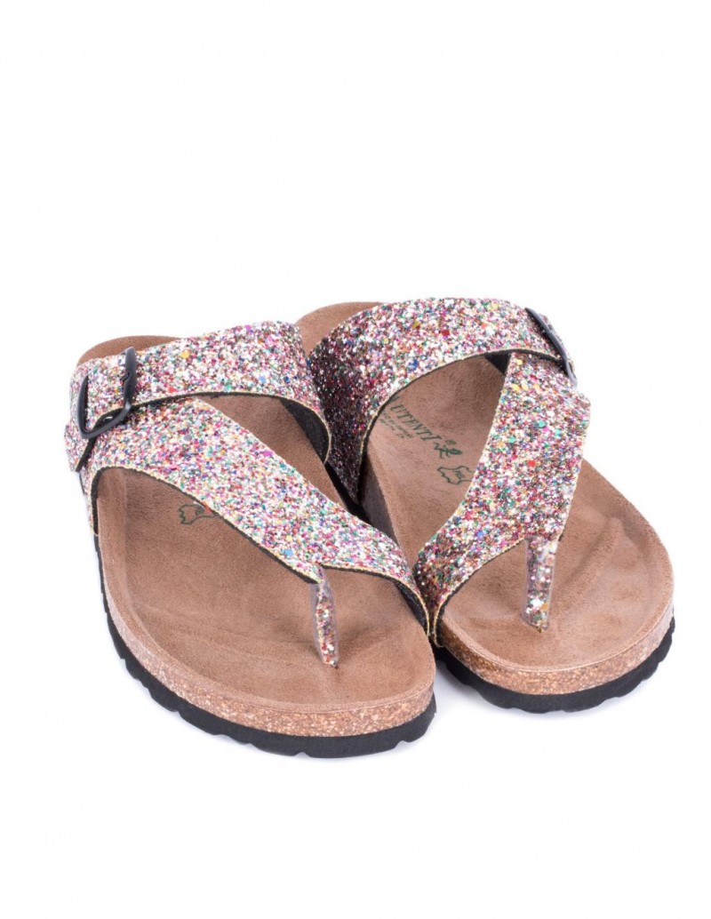 AUTENTI Sandalias Bio Glitter Multicolor 2