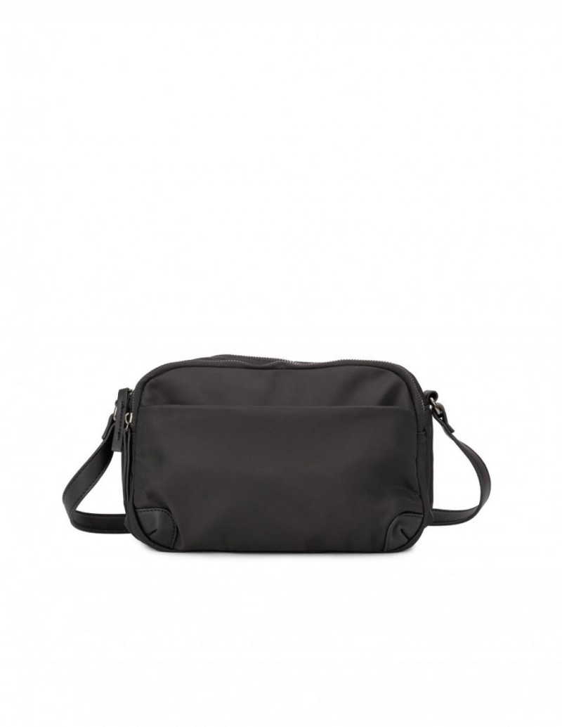 Bolso Bandolera Nylon Negro