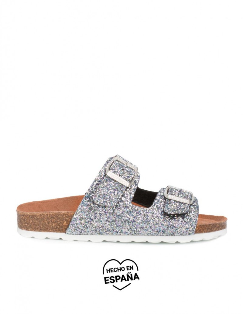 AUTENTI Sandalias Bio Hebillas Glitter Multicolor
