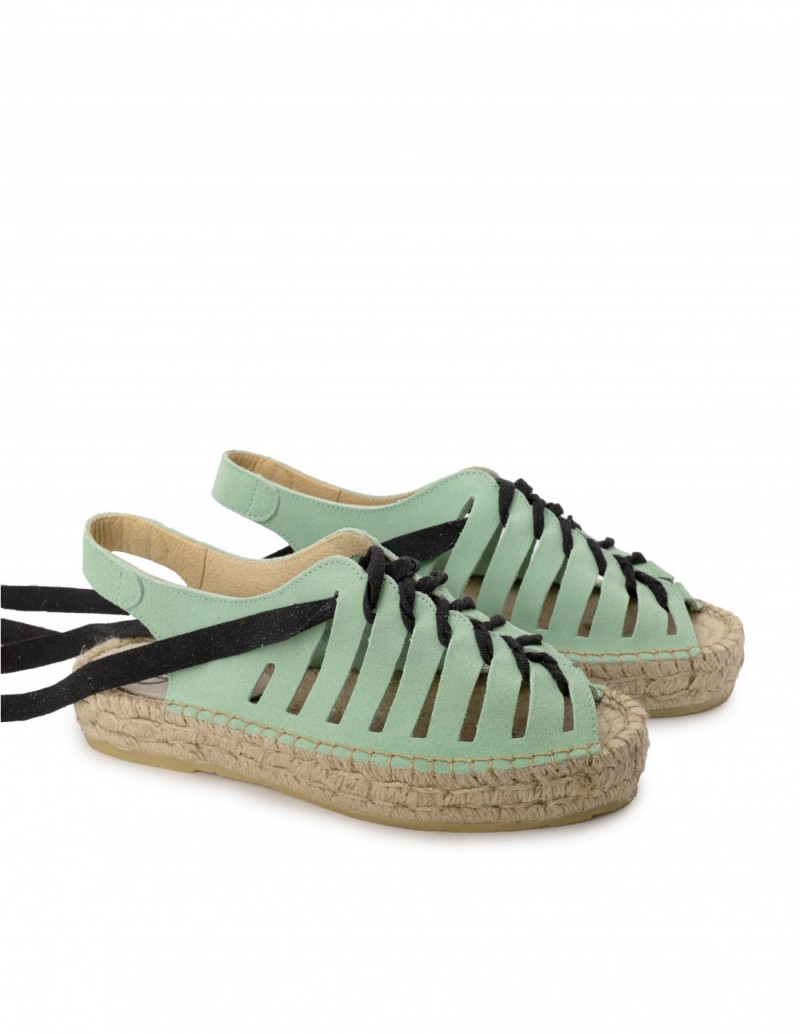 Sandalias Esparto Doble Suela Menta 2