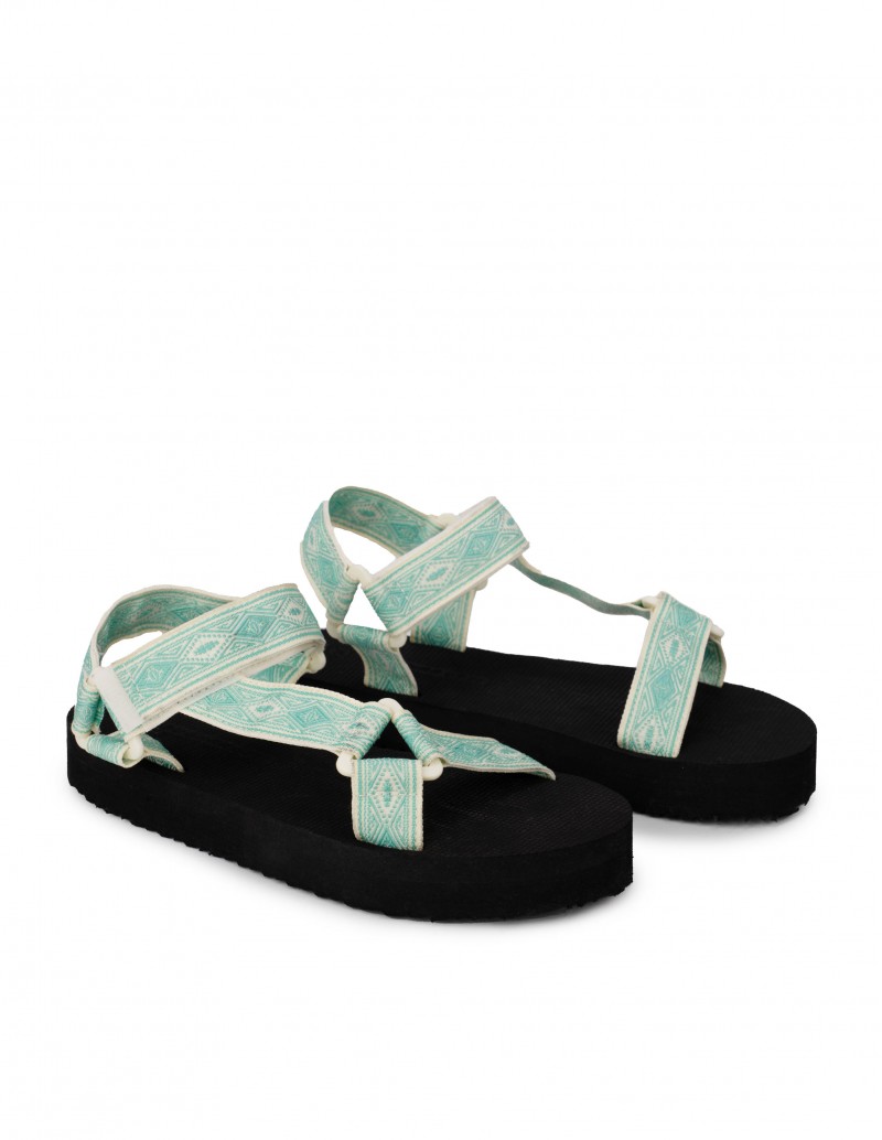 Sandalias Velcro Verde Menta