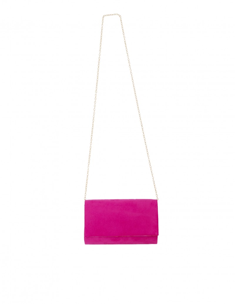 Bolso Fucsia Cadena Dorada