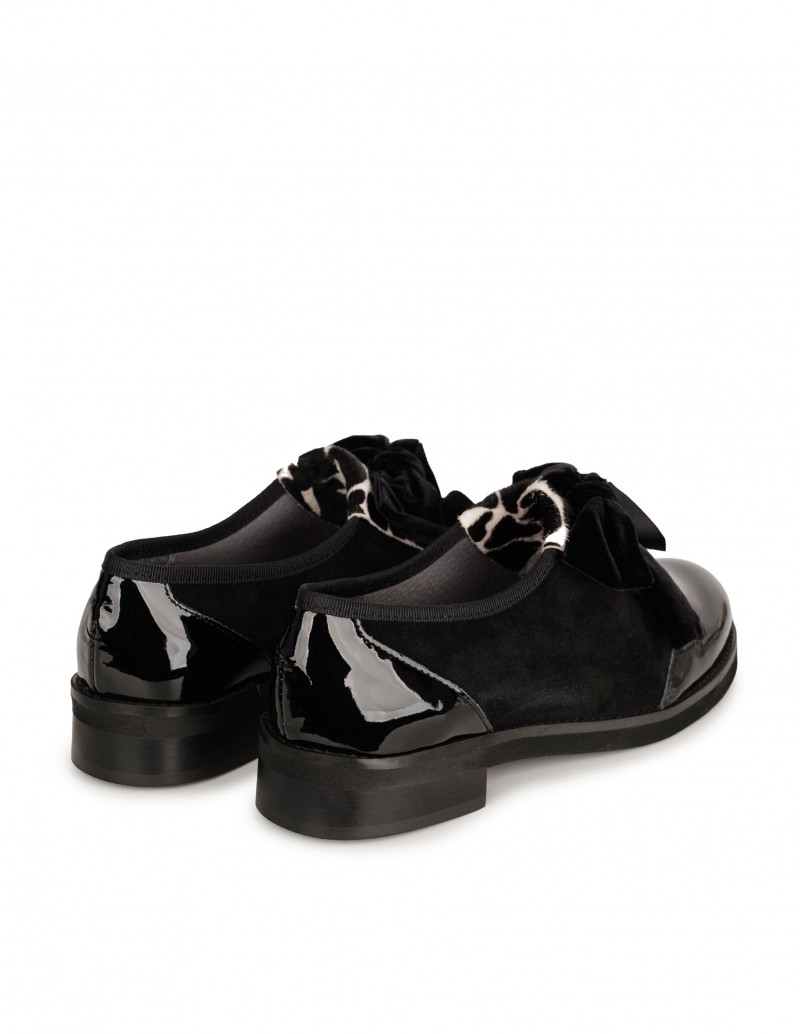 Zapatos de cordones mujer Paloma charol negro – Zapatos Castellano® año  1920 MADRID