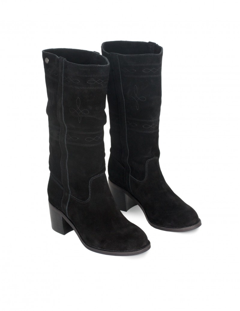 Botas Camperas Negras Mujer