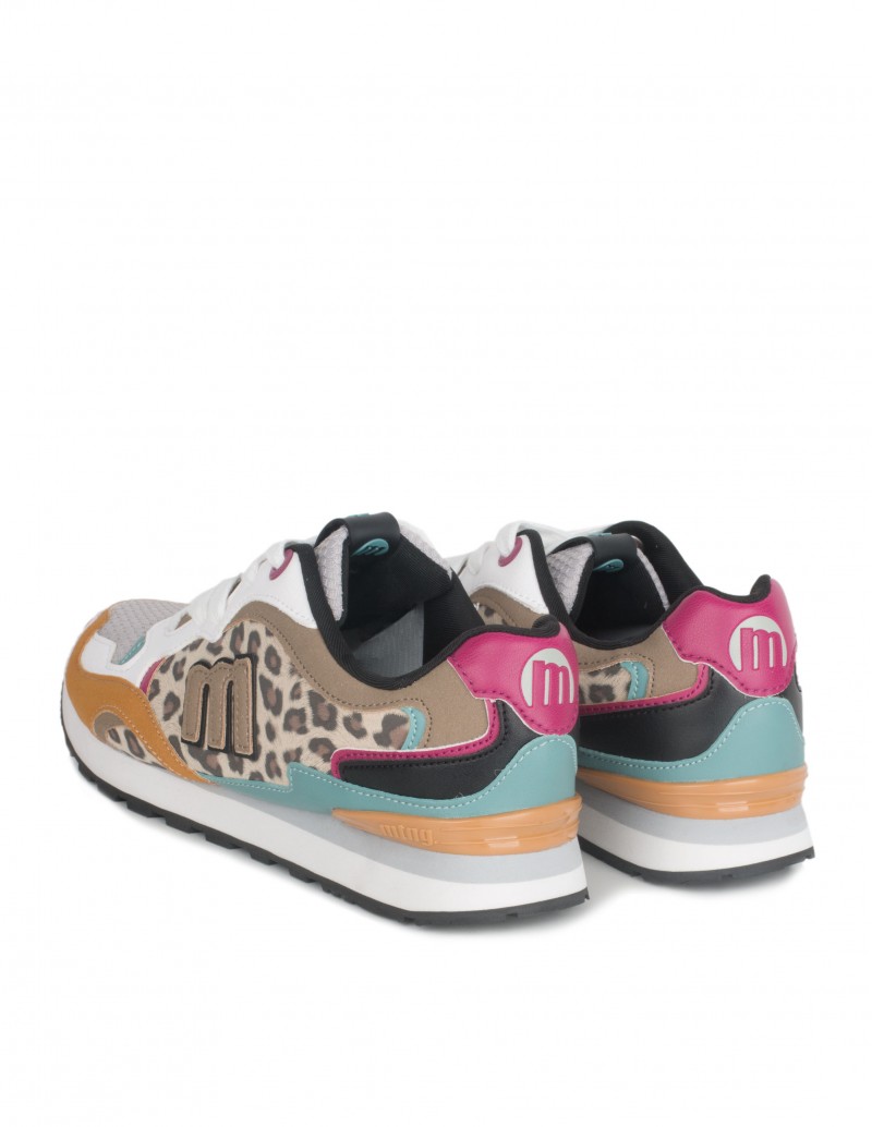 Zapatillas Estampado Leopardo Mujer