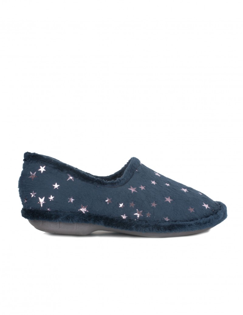 Zapatillas Casa Cerradas Estrellas Azules 2