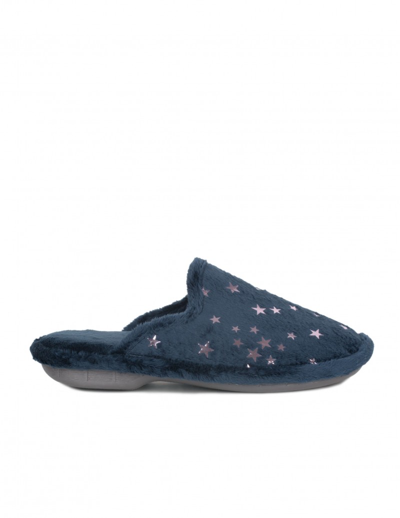 Zapatillas Casa Mujer Estrellas Azules