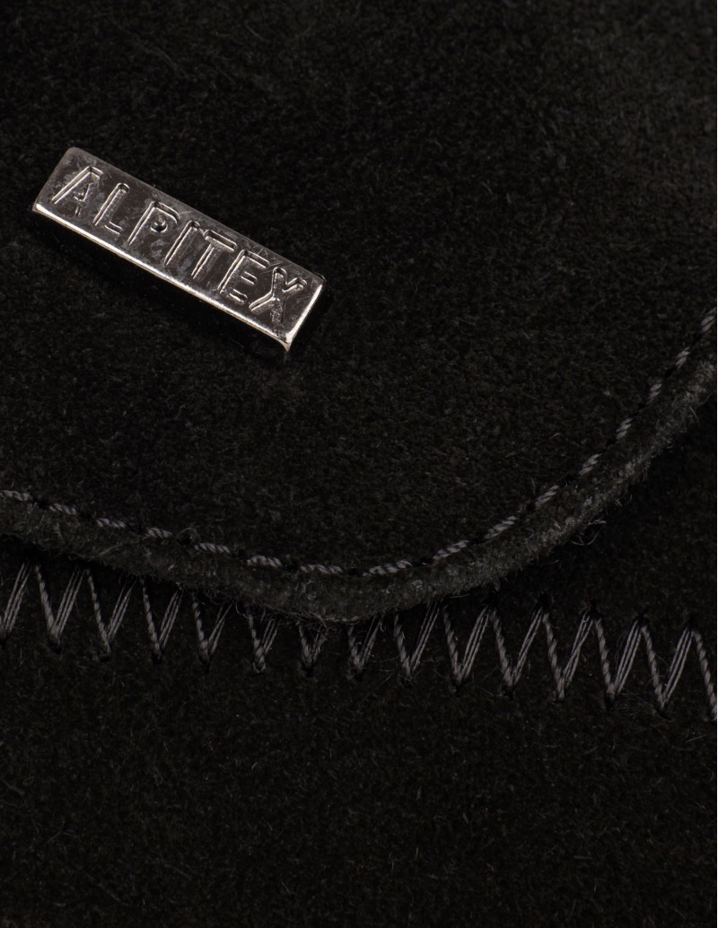 Zapatos Impermeables Velcro Negros detalle