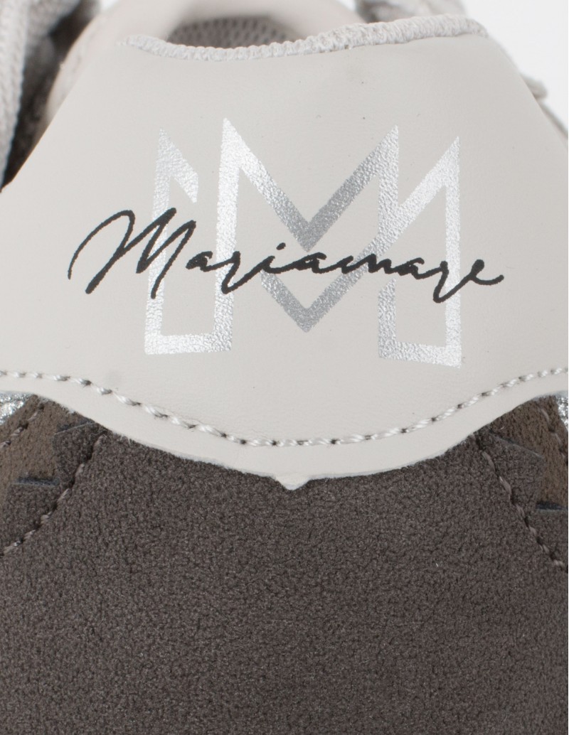 MARIA MARE Sneakers Plateadas detalle