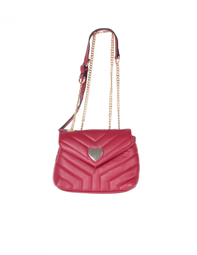 Bolso Rojo Acolchado Mujer