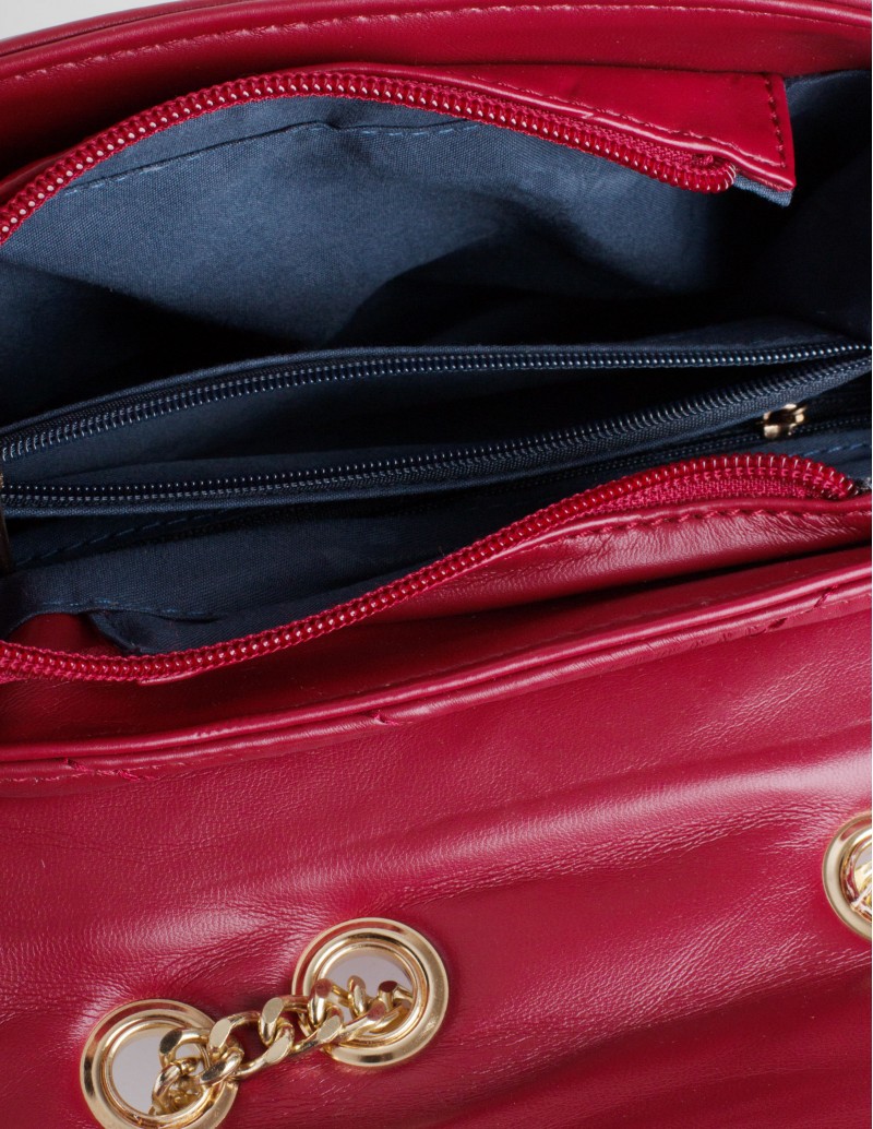 Bolso Rojo Acolchado detalle interior