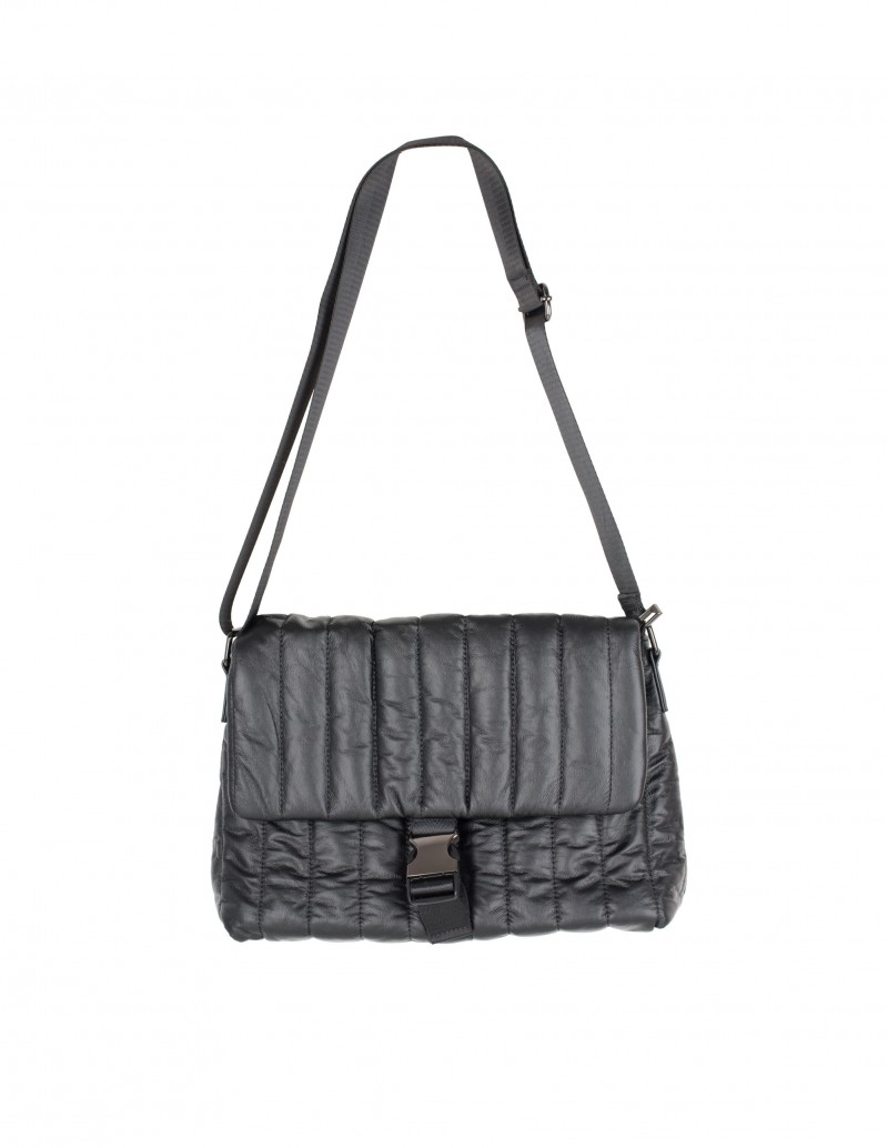 Bolso Rectangular Acolchado Negro