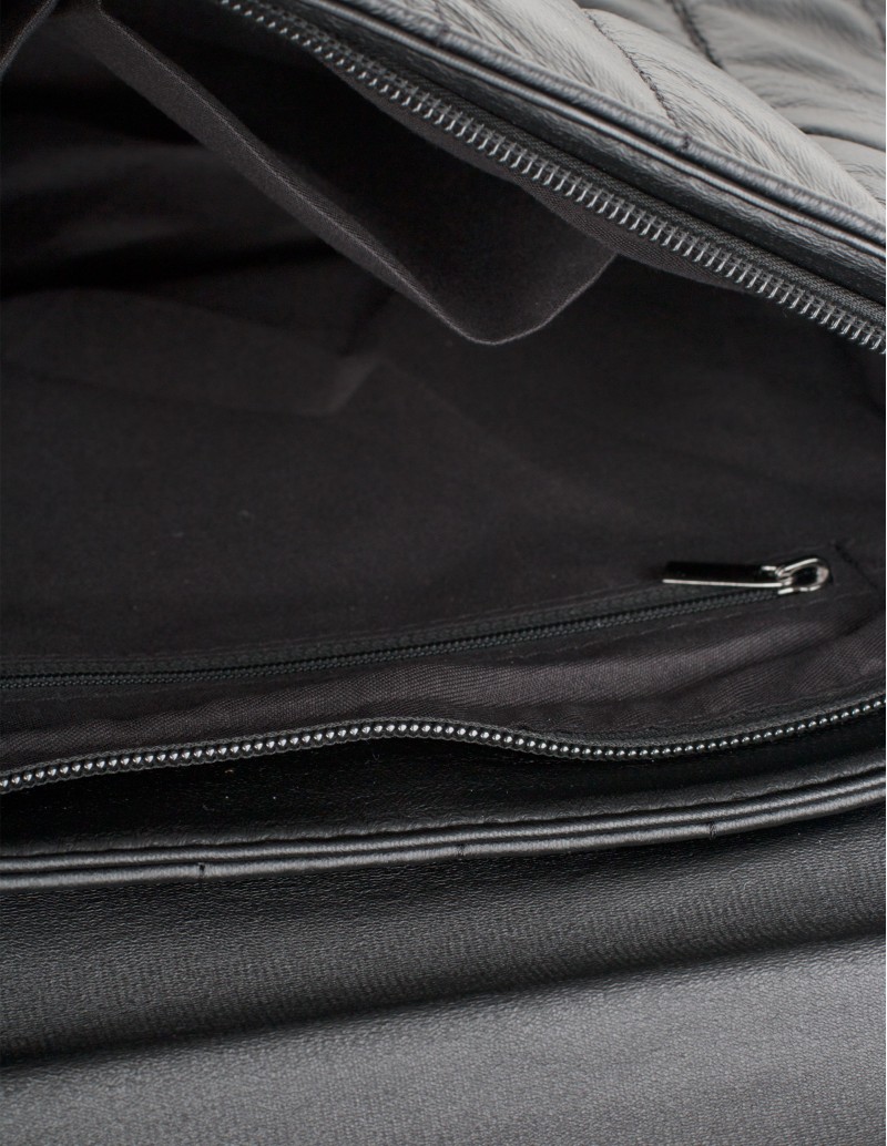 Bolso Rectangular Acolchado Negro interior