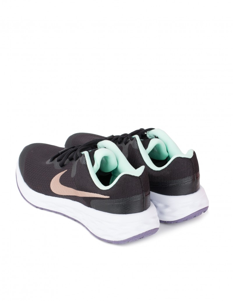 NIKE Revolution 6 Mujer Negras Verde Menta