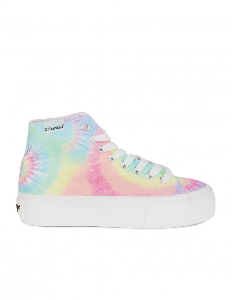 D FRANKLIN Zapatillas Altas Tie Dye