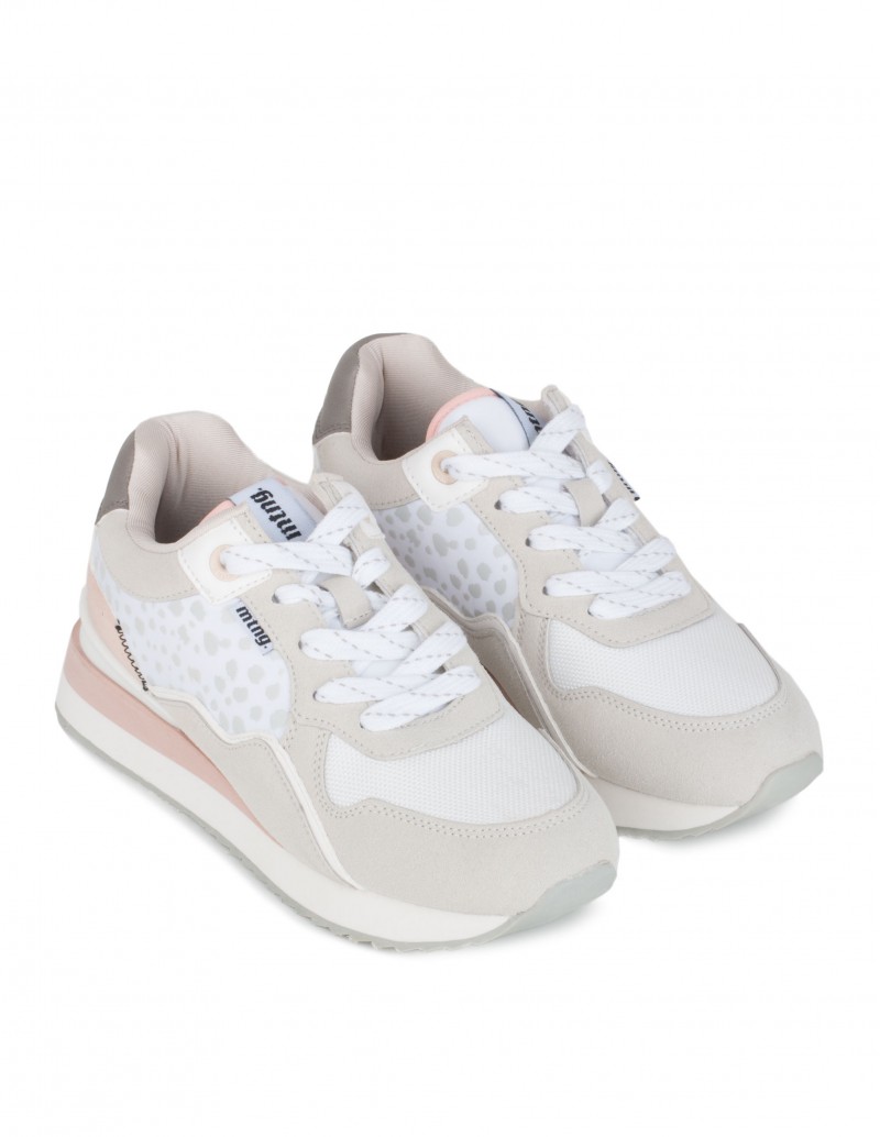 Zapatillas Mujer Cuña Interior Rosa