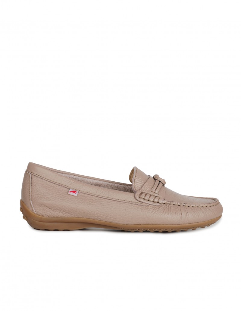 FLUCHOS Mocasines Piel Beige