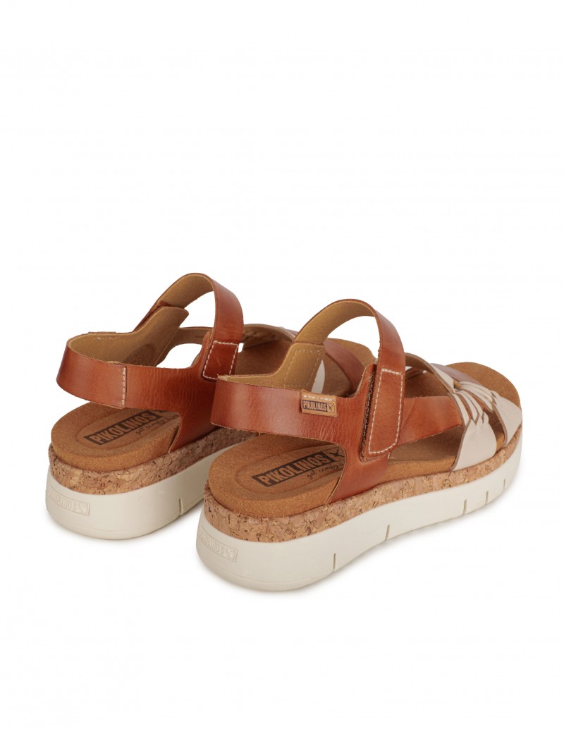 Sandalias Cuero Plataforma Plana