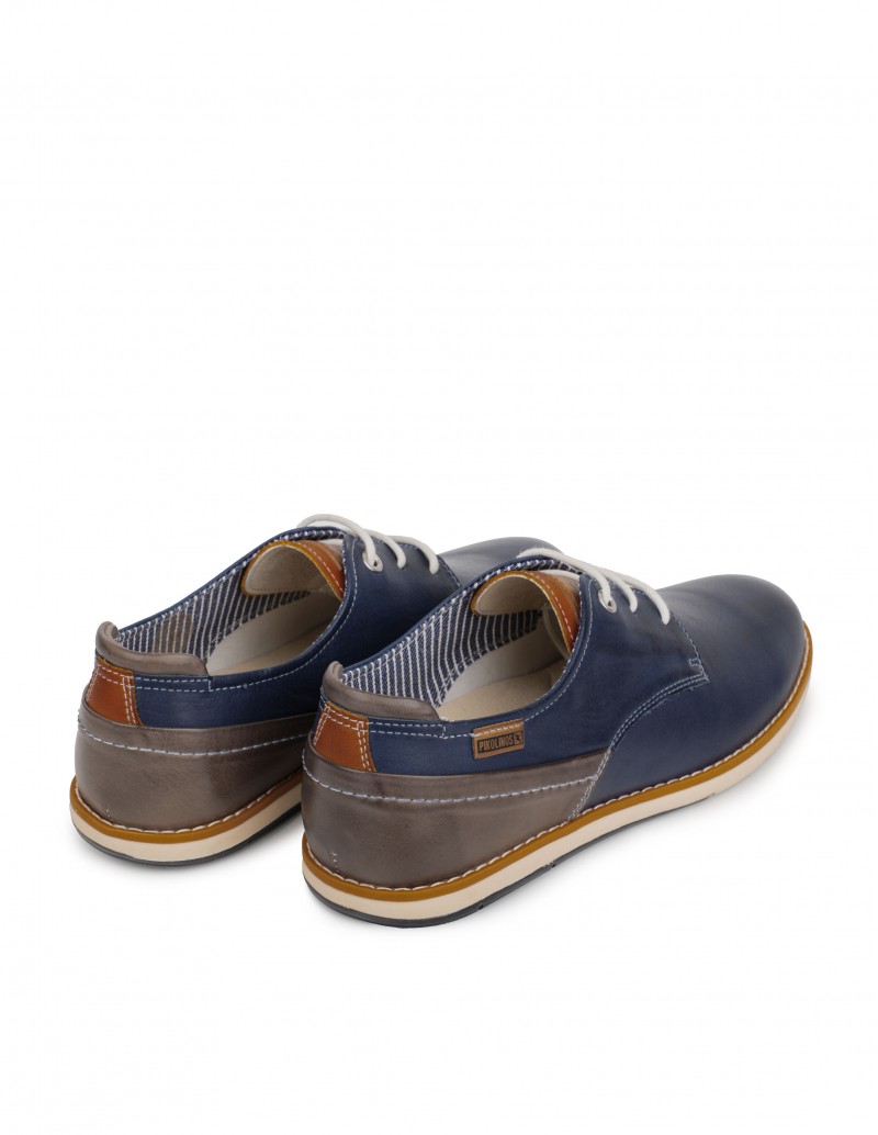 Zapatos Casual Piel Azul Marino - PERA