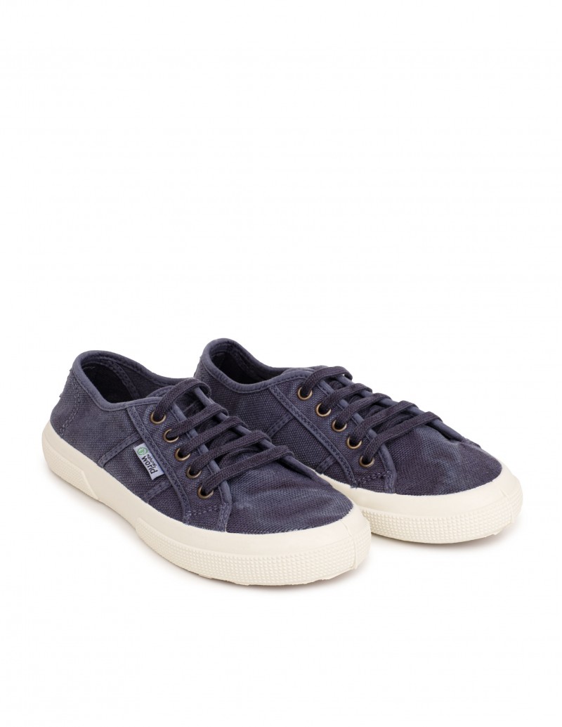 NATURAL WORLD Zapatillas Lona Azules 2