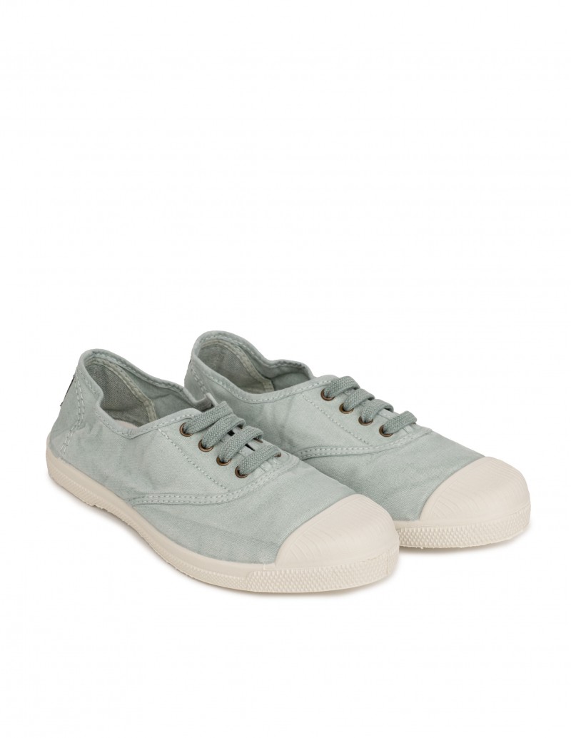 NATURAL WORLD Zapatillas Lona Puntera Celeste 2