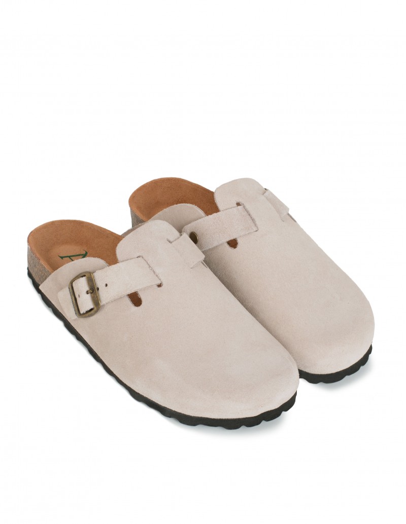 AUTENTI Zuecos Bio Hebilla Beige 2