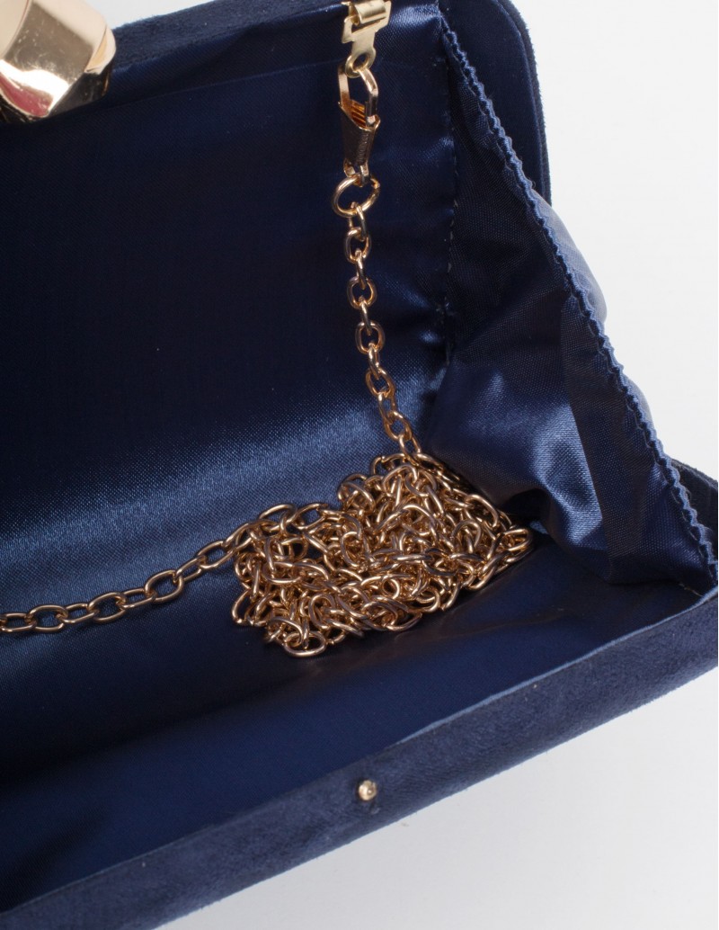 Clutch Fiesta Azul Marino detalle