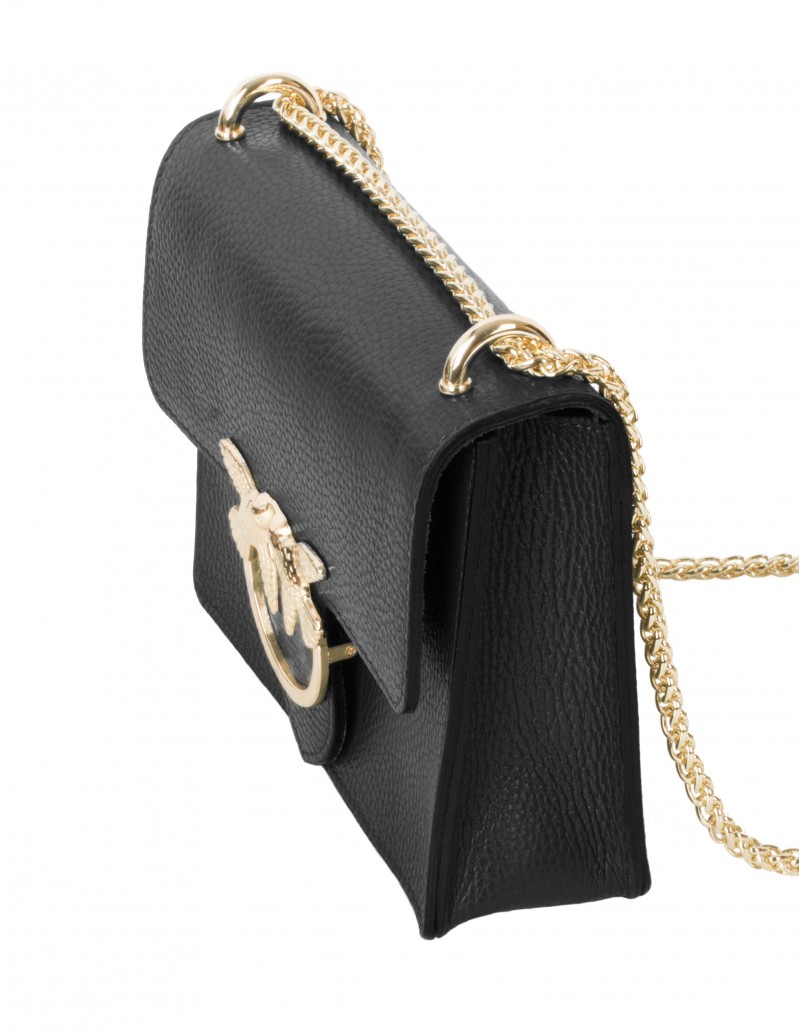 Bolso pequeño de Piel detalle Cadena Color Camel — Oliva bags & shoes