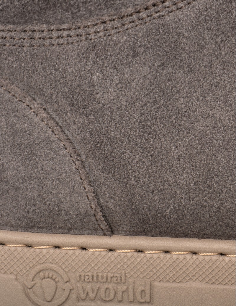 NATURAL WORLD Botines Gris detalle NATURAL WORLD Botines Gris detalle