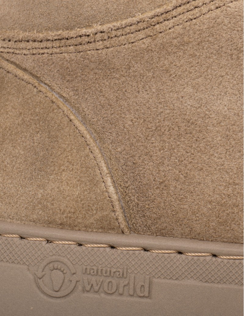 NATURAL WORLD Botines Beige detalle