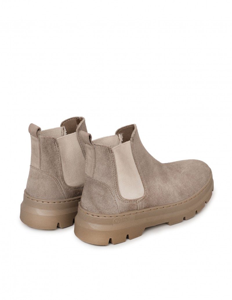 Botines Chelsea Suela Track Taupe