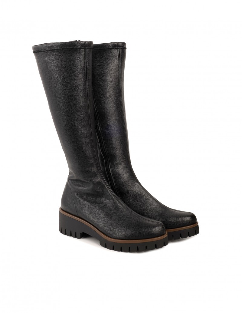 Botas Altas Track Piel Negras PERA LIMONERA 2