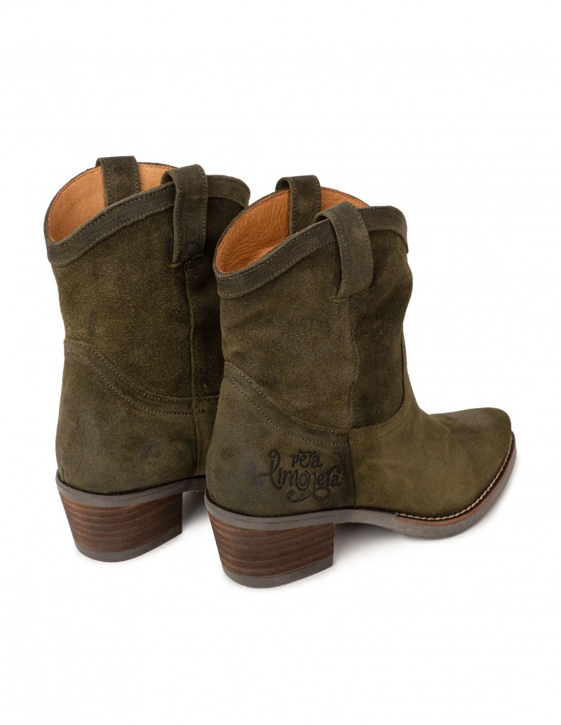 Botas Camperas Bajas Caqui Mujer