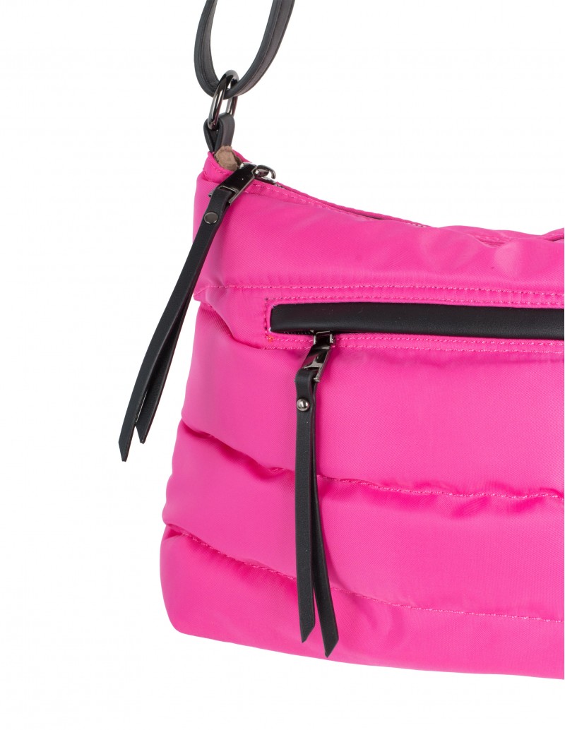 Bolso Bandolera Fucsia Acolchado