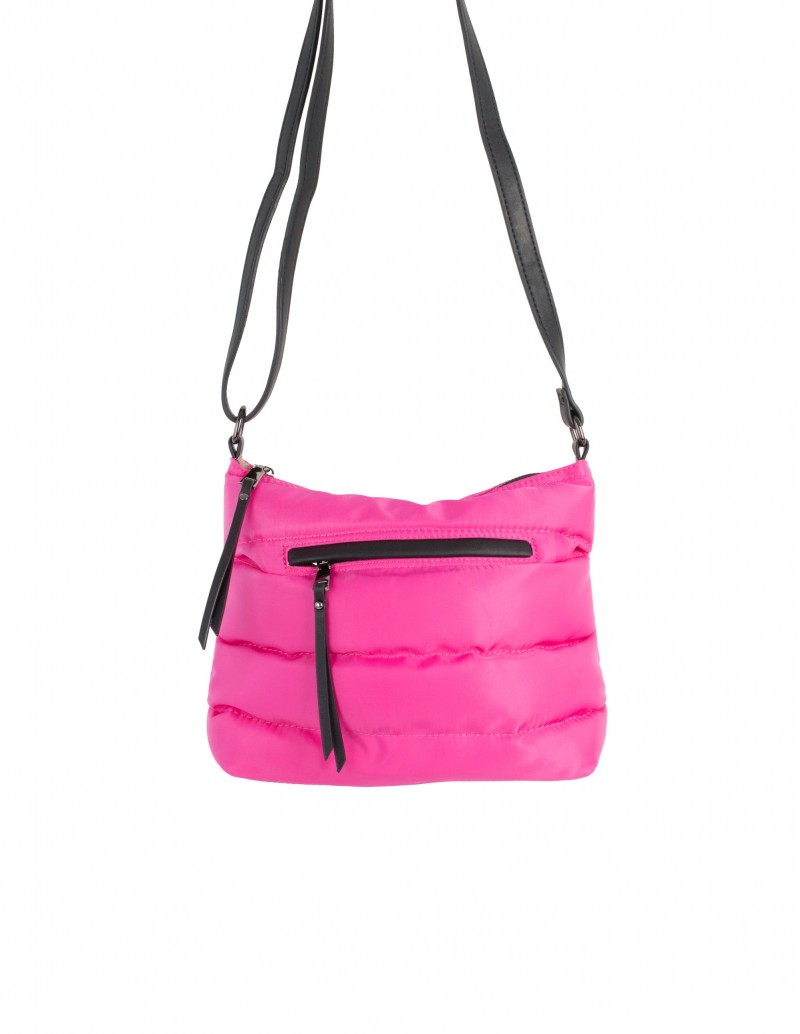 Bolso Bandolera Acolchado Fucsia